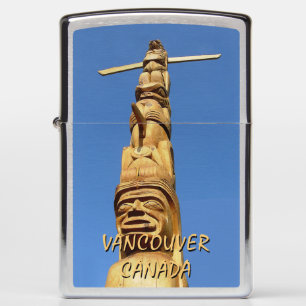 Vancouver Aanstekers Custom Totem Pole Zippo aanst