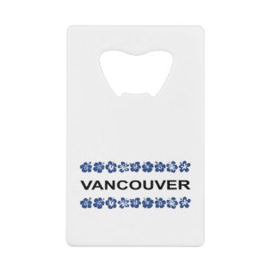Vancouver Aloha Bands Blue Light Color Kredietkaart Flessenopener