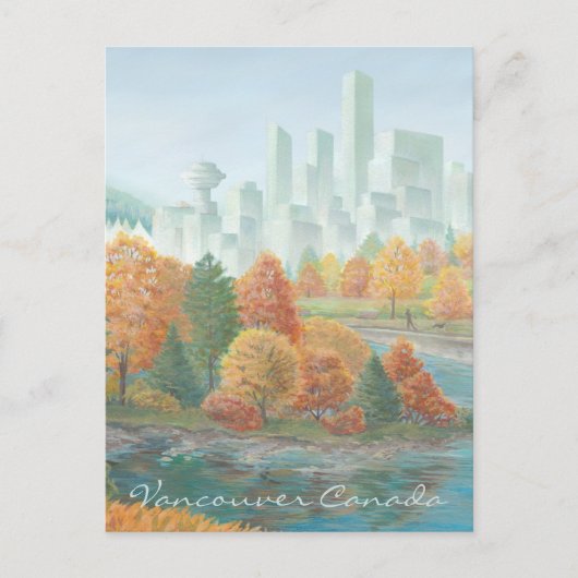 Vancouver Art Briefkaart Vancouver Totem Pole Pain (Voorkant)