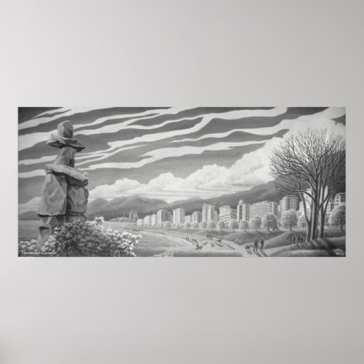 Vancouver Art Posters Vancouver Inukshuk Prints (Voorkant)