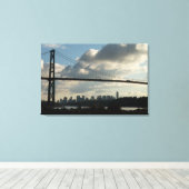 Vancouver Art Print Lions Gate Cityscape Canvas (Insitu (Houten vloer))