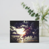 Vancouver, B.C. Sunset Briefkaart (Staand voorkant)