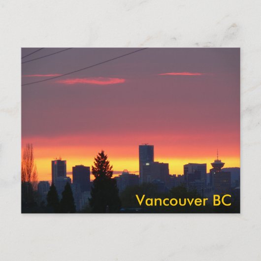 Vancouver BC Briefkaart (Voorkant)