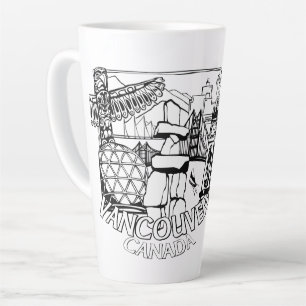 Vancouver BC Canada Coffee Cups Mokken en bril