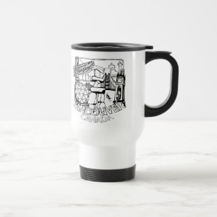 Vancouver BC Canada Coffee Cups Mokken en bril