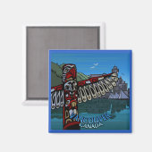 Vancouver BC Souvenir Magnets Vancouver Cadeaux (Recto/Verso)