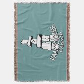 Vancouver Blanket Vancouver Inukshuk Souvenir Gift Deken (Voorkant Verticaal)