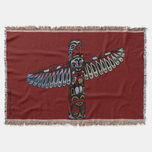 Vancouver Blanket Vancouver Totem Pole Souvenirs Deken