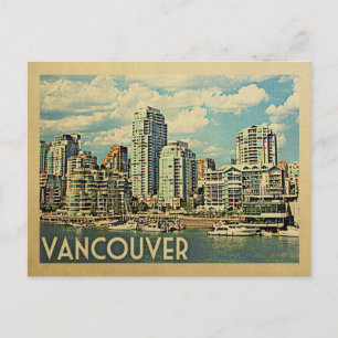 Vancouver Briefkaart Canada Vintage Travel