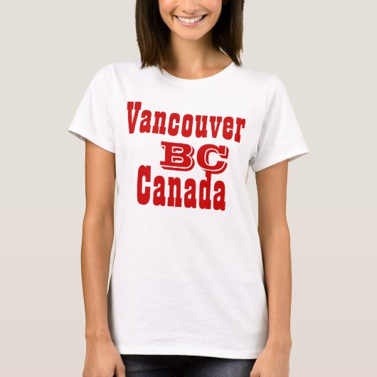 Vancouver British columbia Canada T-shirt (Voorkant)