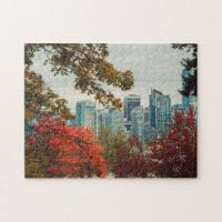 Vancouver British Columbia City Skyline Autumn