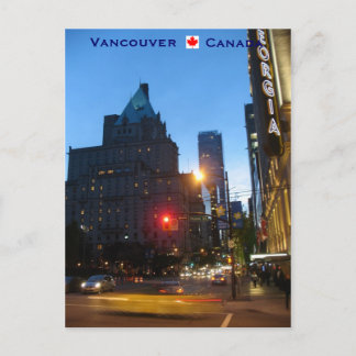 Vancouver by Night Briefkaart