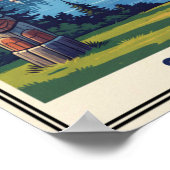 Vancouver, Canada : Affiche Vintage voyage des ann (Coin)