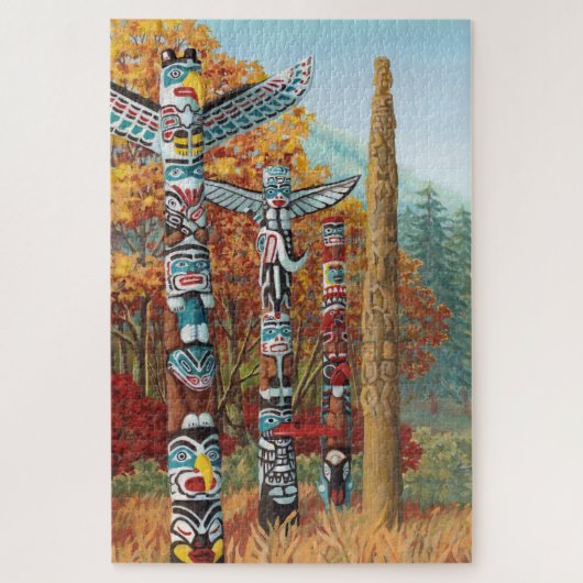 Vancouver Canada Art Puzzles - Deux mondes (Vertical)