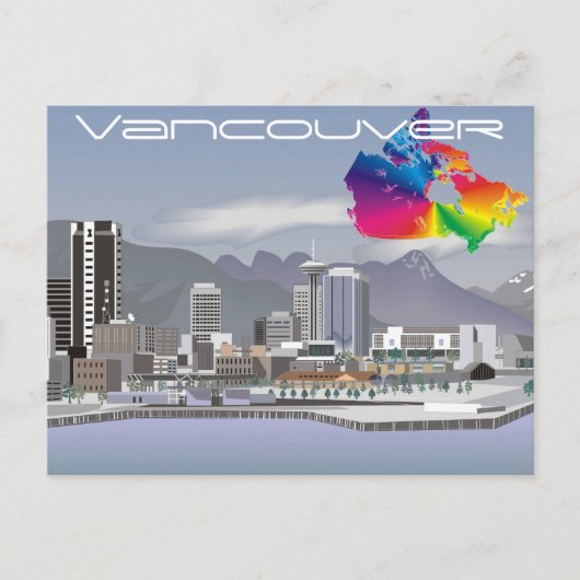 Vancouver Canada Briefkaart (Voorkant)
