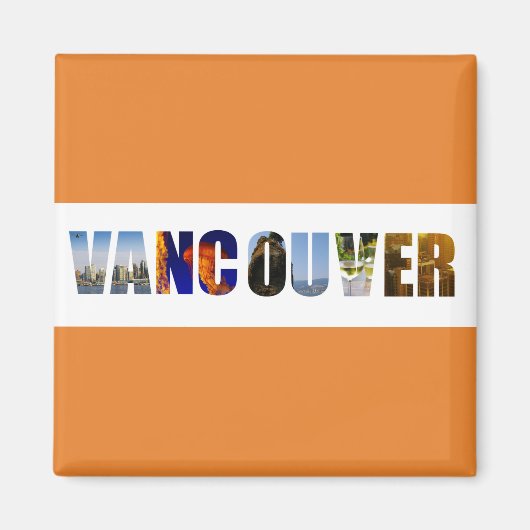 Vancouver Canada City Travel Photos Magneet (Voorkant)