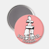 Vancouver Canada Fridge Magnets Souvenir Magnets Magneet (Voorkant / Achterkant)