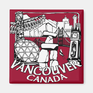 Vancouver Canada Frigo aimants Souvenir Magnets