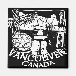 Vancouver Canada Frigo aimants Souvenir Magnets