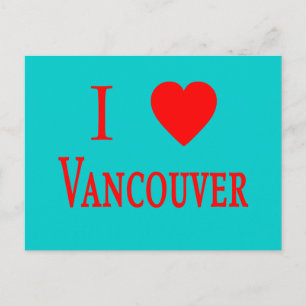Vancouver Canada I Love Vancouver Briefkaart