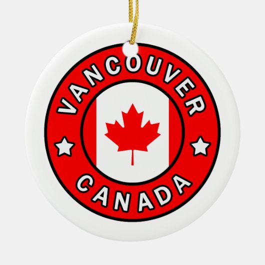 Vancouver Canada Keramisch Ornament (Voorkant)