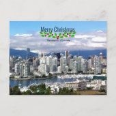 Vancouver Canada Kerstmis Briefkaart (Voorkant)