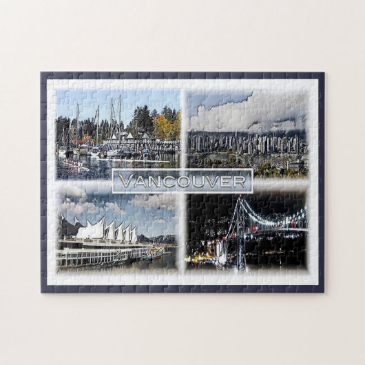 Vancouver - Canada - Mosaic - Legpuzzel (Horizontaal)
