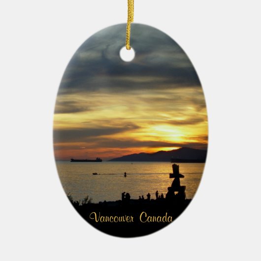 Vancouver Canada Ornament Custom Vancouver-cadeaut (Voorkant)