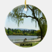 Vancouver Canada Ornament Snow Trees Decorations (Achterkant)