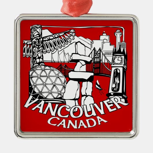 Vancouver Canada Ornament Souvenir Decoration (Voorkant)