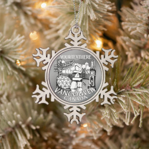 Vancouver Canada - Ornements de Noël personnalisés
