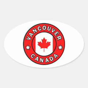 Vancouver Canada Ovale Sticker