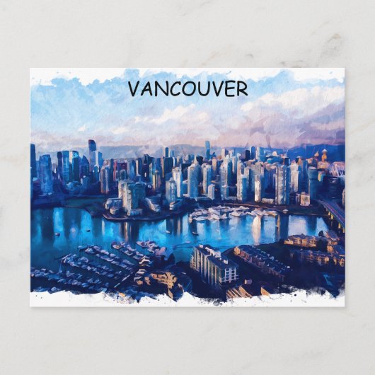 Vancouver Canada Panorama Uitzicht Briefkaart (Voorkant)