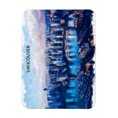 Vancouver Canada Panorama Uitzicht Magneet (Verticaal)