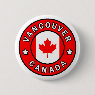 Vancouver Canada Ronde Button 5,7 Cm