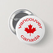 Vancouver Canada Ronde Button 5,7 Cm (Voorkant /achterkant)