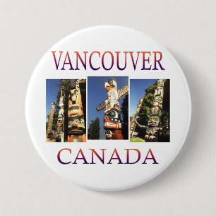 Vancouver Canada Ronde Button 7,6 Cm