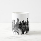 Vancouver Canada Skyline BW Koffiemok (Center)