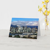 Vancouver, Canada skyline Kaart (Gele Bloem)