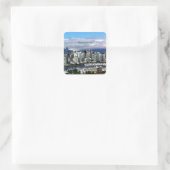 Vancouver, Canada skyline Vierkante Sticker (Tas)