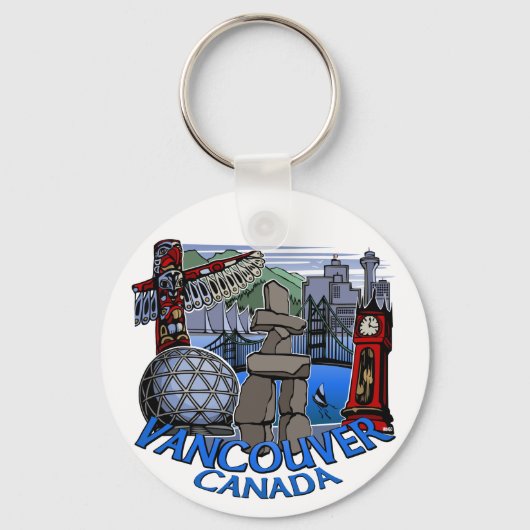 Vancouver Canada Sleutelhanger Vancouver Souvenirs (Voorkant)