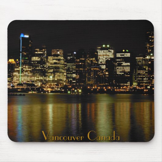 Vancouver Canada Souvenir Muismat City Lights (Voorkant)