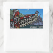 Vancouver Canada Stickers Landmark Souvenir Art (Tas)