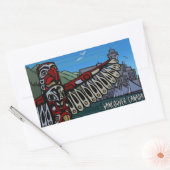 Vancouver Canada Stickers Landmark Souvenir Art (Envelop)