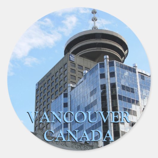Vancouver Canada Stickers Vancouver Landmark Art (Voorkant)