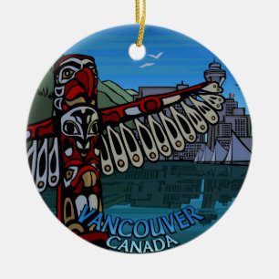 Vancouver Canada Totem Pole Ornament Souvenirs