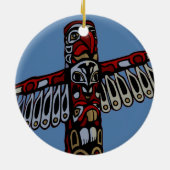 Vancouver Canada Totem Pole Ornement Souvenirs (Dos)