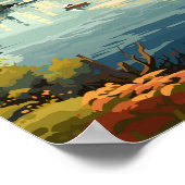 Vancouver Canada Travel Art Vintage Poster (Hoek)