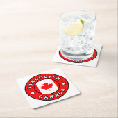 Vancouver Canada Vierkante Kartonnen Onderzetter (Insitu)