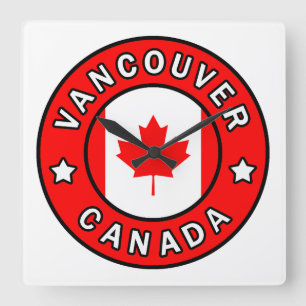 Vancouver Canada Vierkante Klok